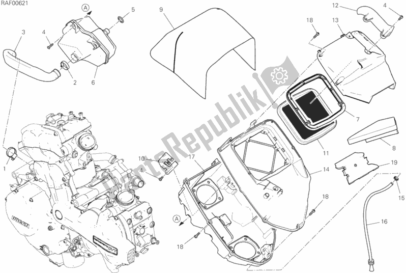 Todas las partes para Consumo de Ducati Multistrada 1260 Enduro 2019
